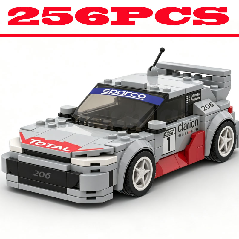 Vintage Toys Collection - Vintage Rally Race Car Building Blocks