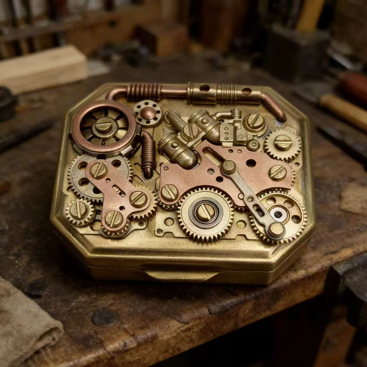 Vintage Pure Copper Gear Keros - Vintage Collectible Accessories 评论和价格