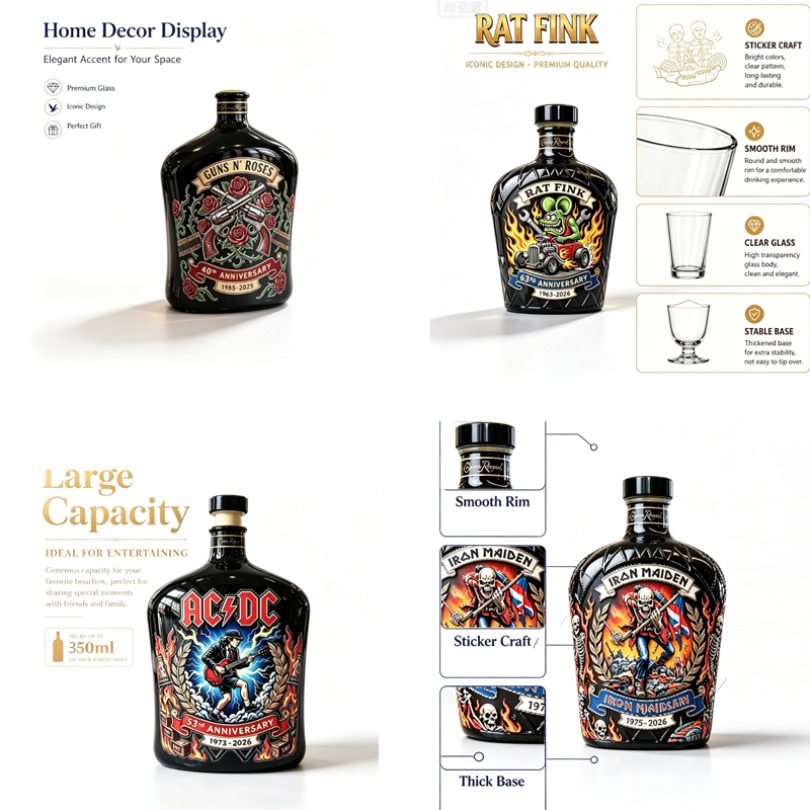 Rock  Pattern Whiskey Decanter - Vintage Collectible Glass 评论和价格