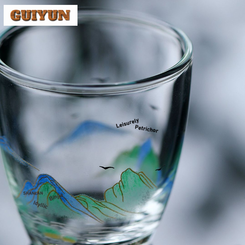 50ml Thickened Glass Teacup Vi - Vintage Collectible Glass 评论和价格