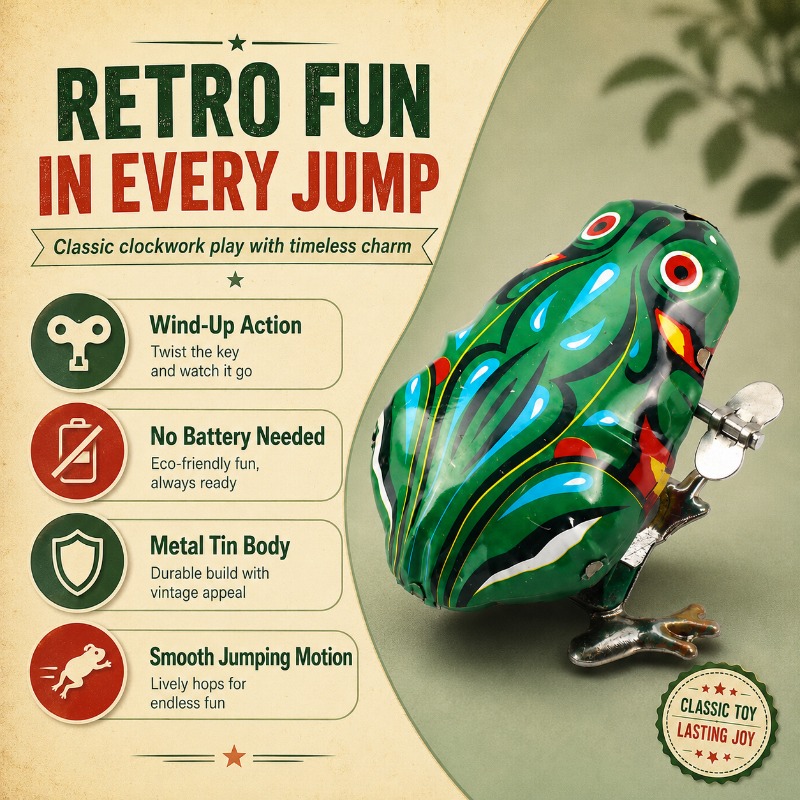 Nostalgic Clockwork Spring Tin - Vintage Toys Collection 评论和价格
