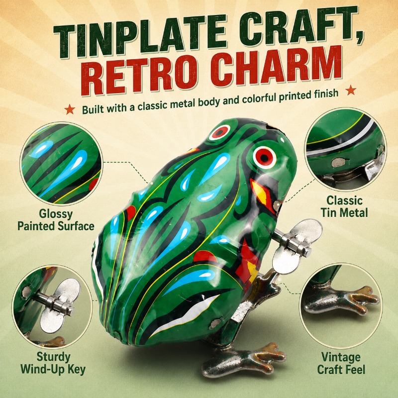 Nostalgic Clockwork Spring Tin - Vintage Toys Collection 评论和价格