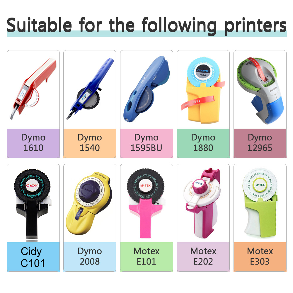 10Rolls 3D Embossing Tape Refi - Typewriter Ribbon Roll 评论和价格